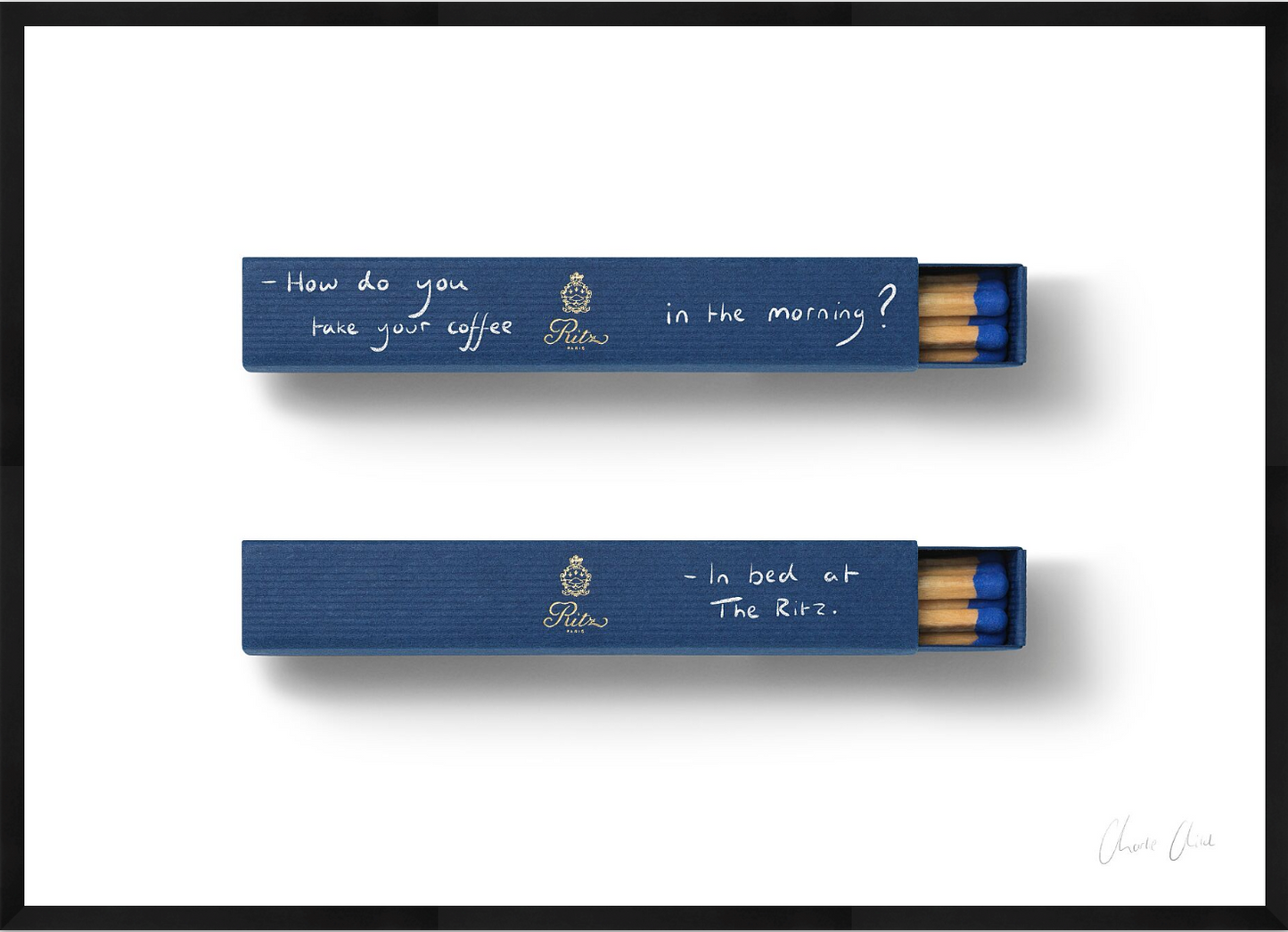 Matchboxes at Ritz Paris