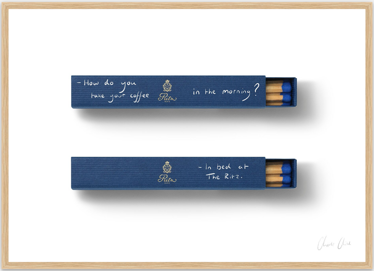 Matchboxes at Ritz Paris