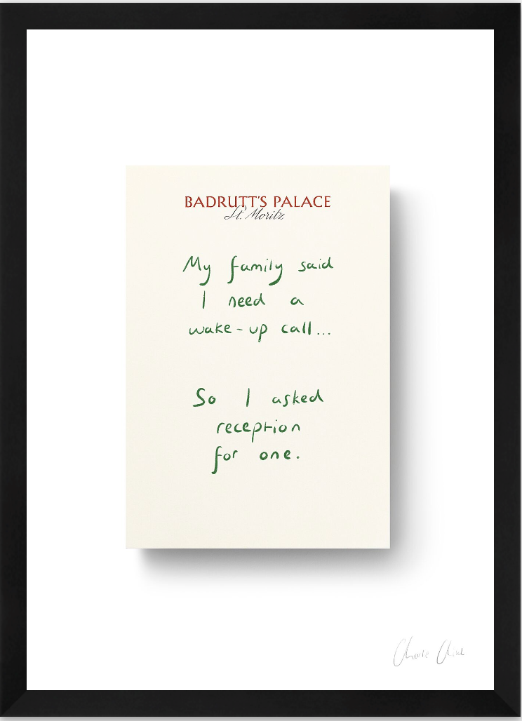 Paper at Badrutt's Palace St. Moritz i