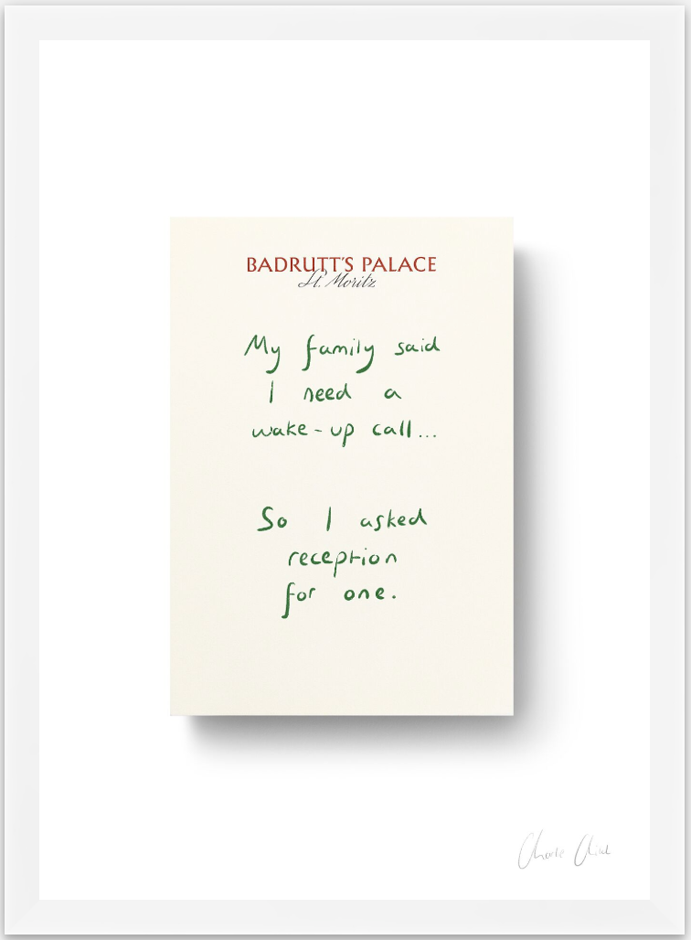 Paper at Badrutt's Palace St. Moritz i