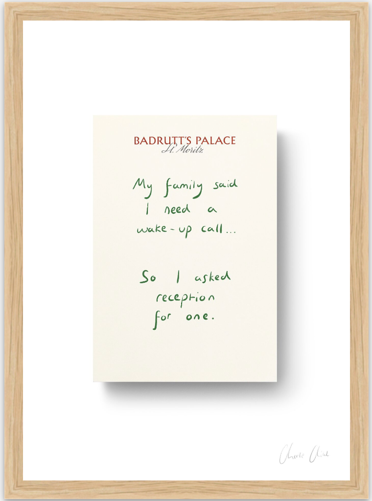 Paper at Badrutt's Palace St. Moritz i