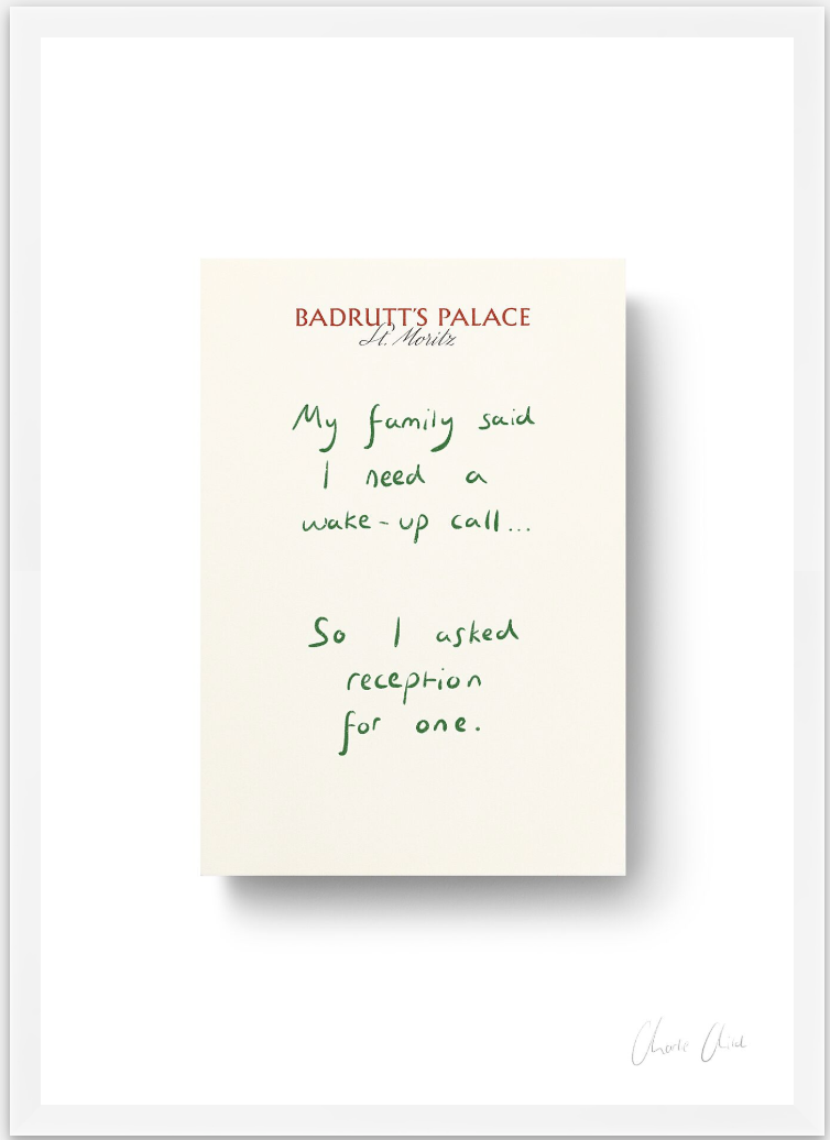 Paper at Badrutt's Palace St. Moritz i