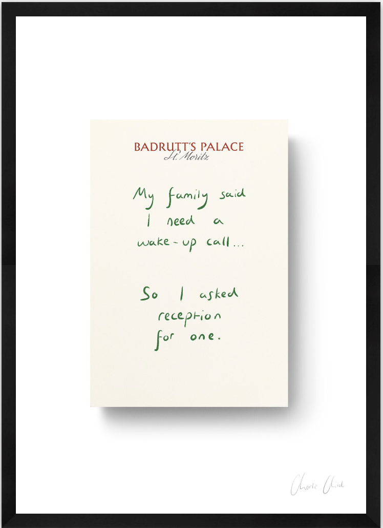 Paper at Badrutt's Palace St. Moritz i