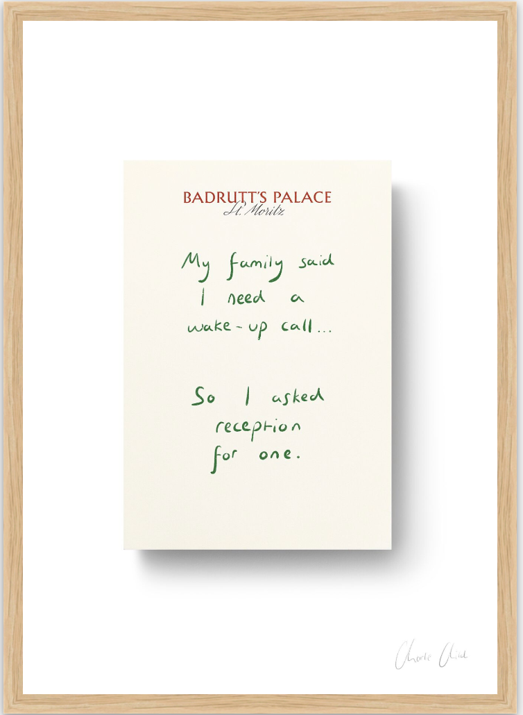 Paper at Badrutt's Palace St. Moritz i