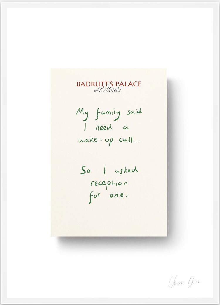 Paper at Badrutt's Palace St. Moritz i