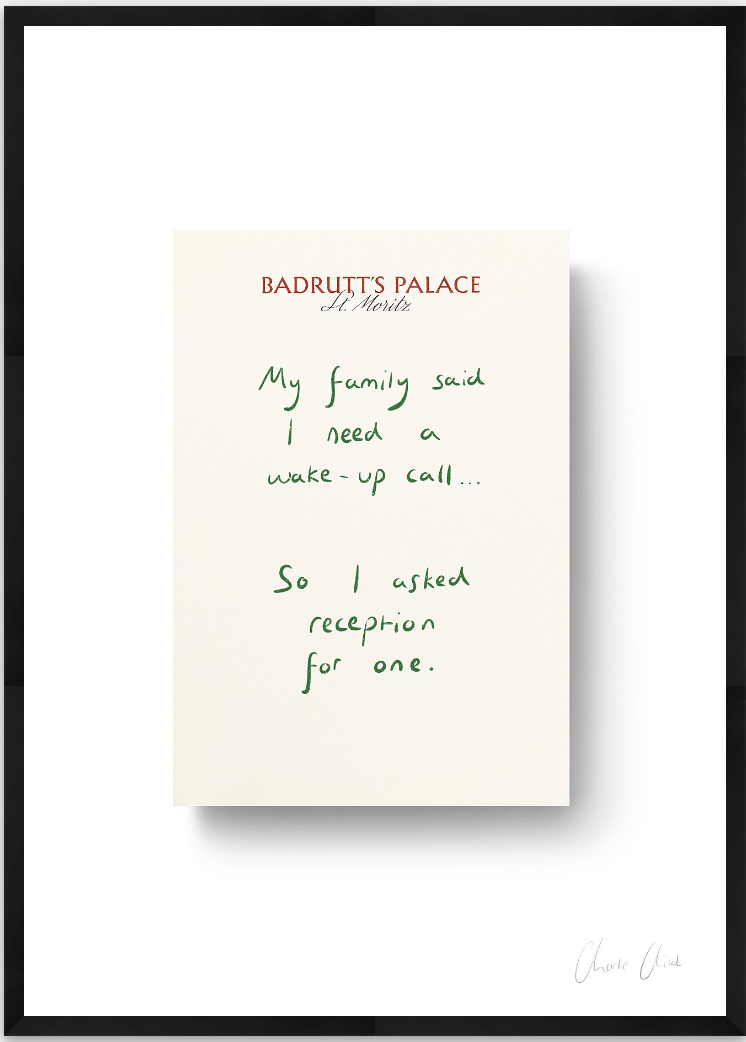 Paper at Badrutt's Palace St. Moritz i