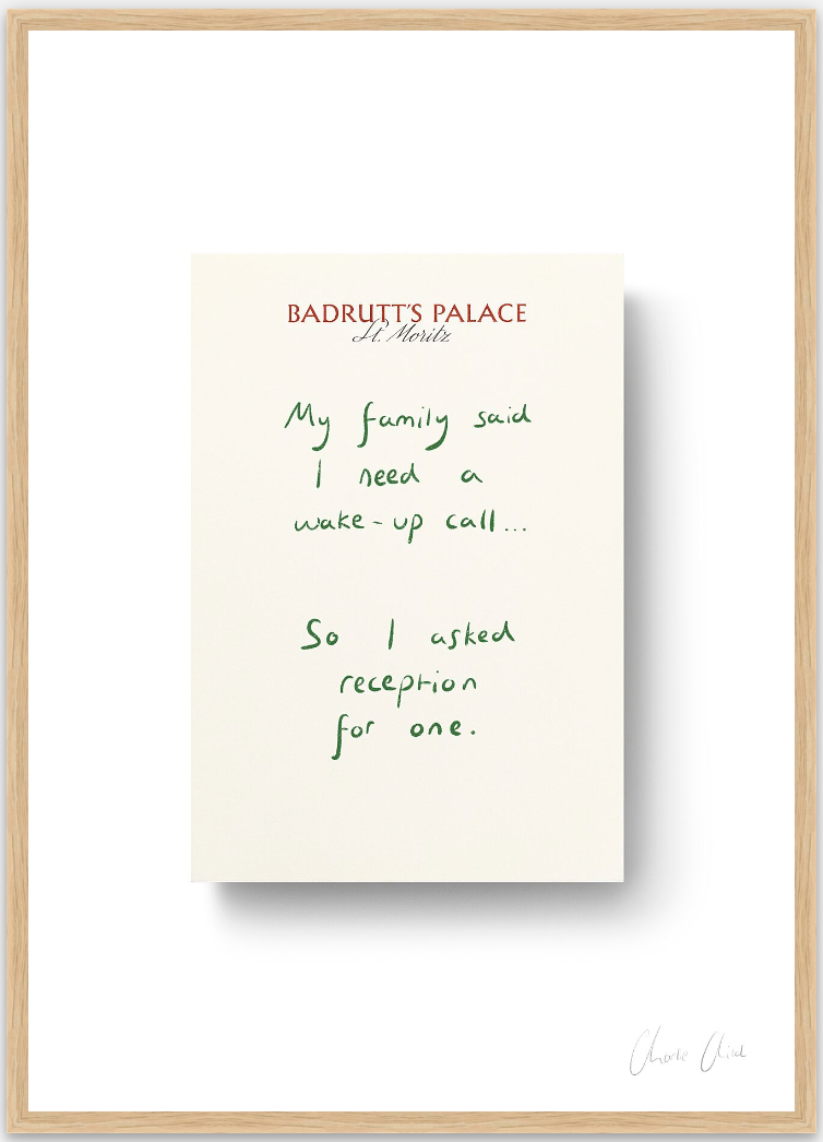 Paper at Badrutt's Palace St. Moritz i